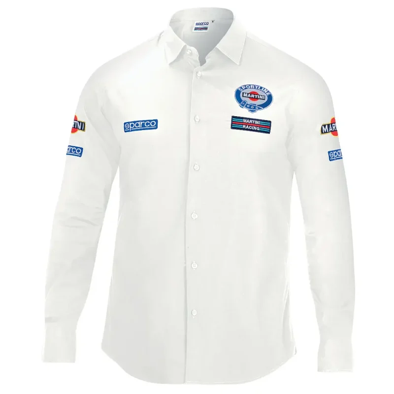 Sparco Martini Racing Férfi Ing Utcai Ruházat