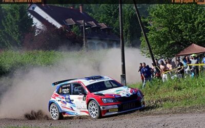 Első futamgyőzelmét ünnepelte Csomós a Salgó Rallyn