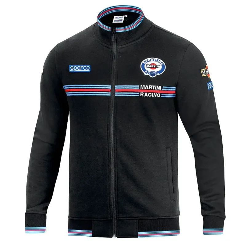 Sparco Martini Racing Cipzáros Pulóver Utcai Ruházat