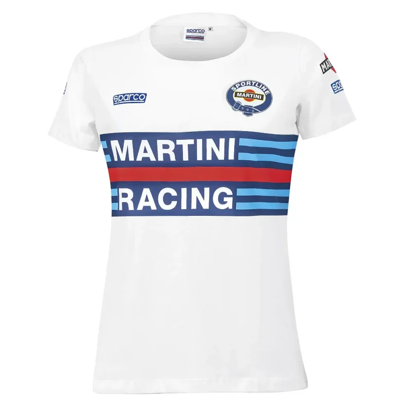 Sparco Martini Racing Replica Női Kerek Nyakú Póló Utcai Ruházat