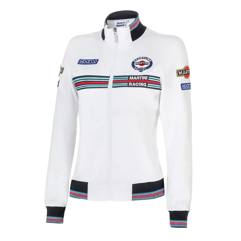 Sparco Martini Racing Női Cipzáros Pulóver Utcai Ruházat