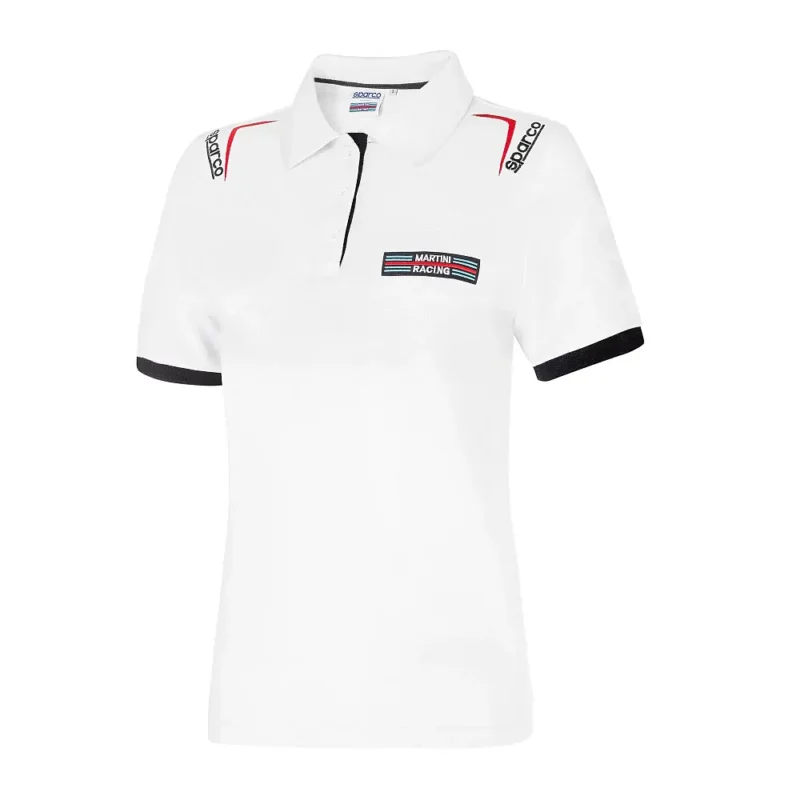 Sparco Martini Racing Replica Patches Galléros Póló Utcai Ruházat
