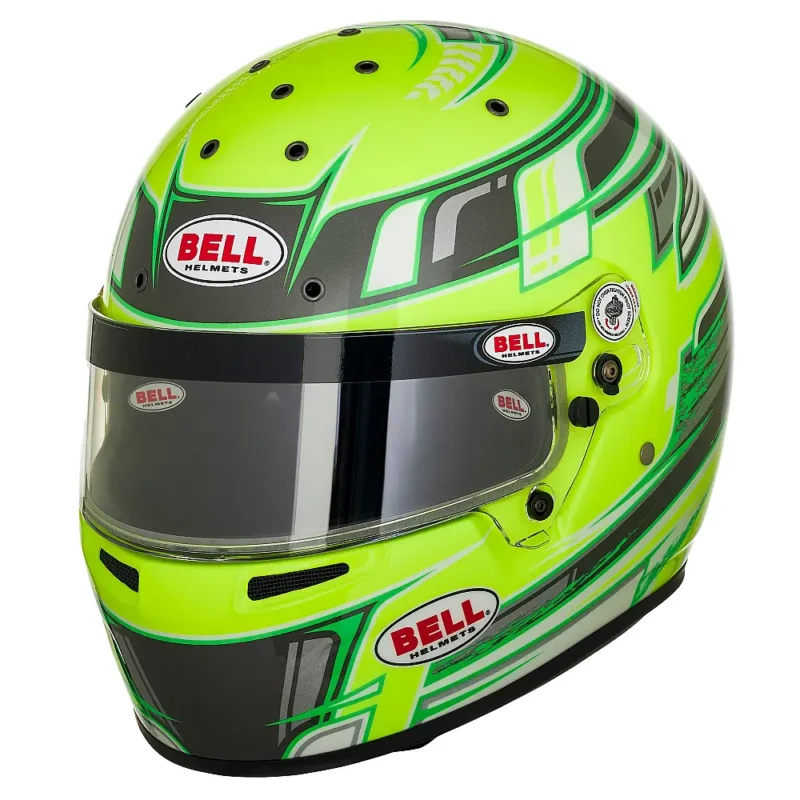 Bell KC7-CMR Pro Champion Antracit-Sárga Kart Verseny Sisak